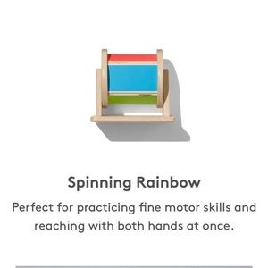 Lovevery wooden spin drum Montessori toy 🌈